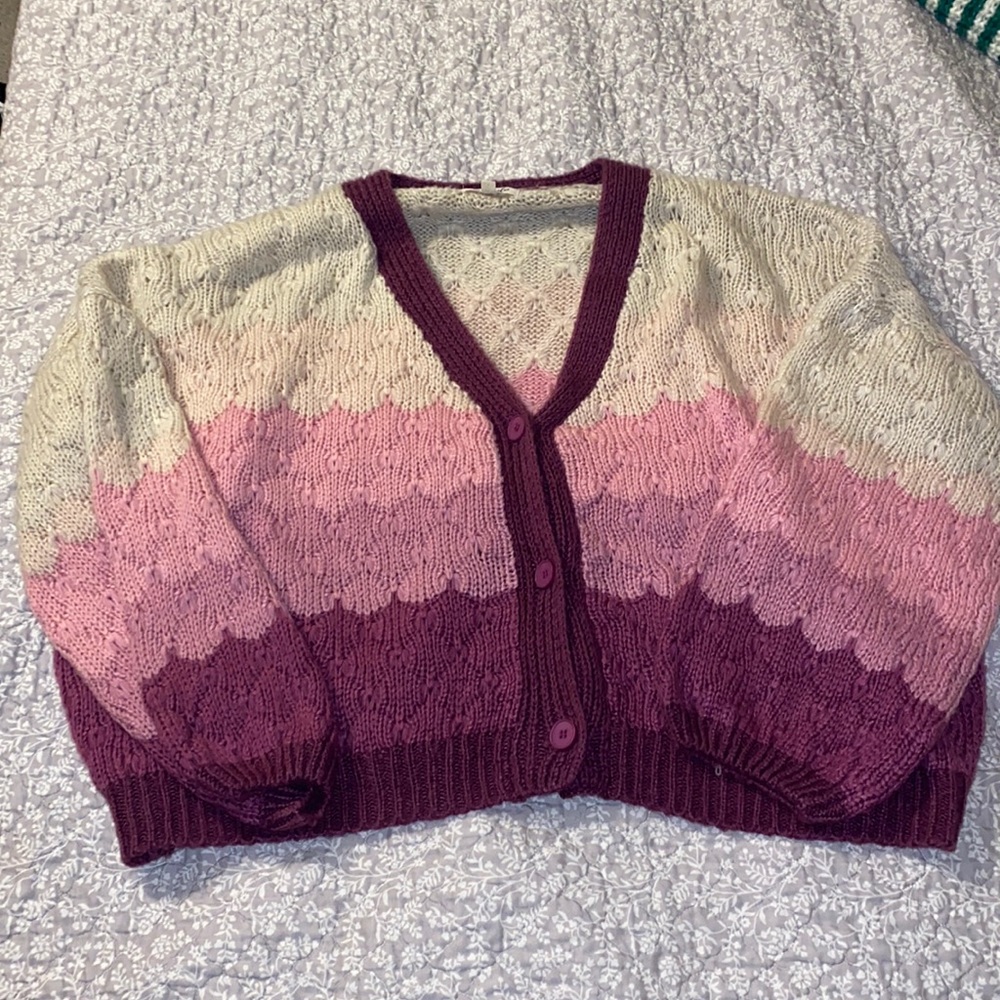 One Loved Babe Ombré Cardigan